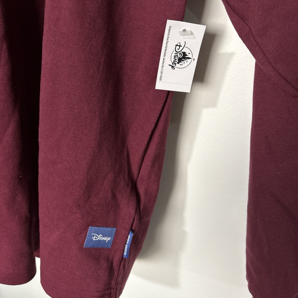 Disney Parks 2026 Burgundy Glitter Spirit Jersey, new with tags - Picture 5 of 5
